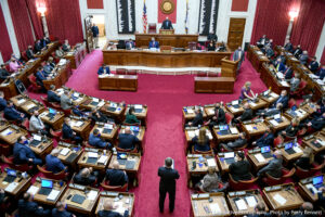 A running look at House of Delegates floor action on Crossover Day